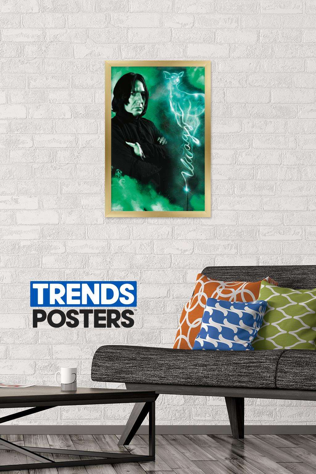 The Wizarding World: Harry Potter - Snape Always Wall Poster, 14.725" x 22.375", Framed