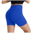 thumbnail image 1 of Pantalones cortos sin costuras de cintura alta para mujer: diseño elástico que realza el trasero, tallas S-XL, 1 of 5