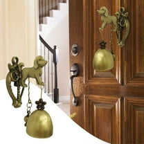 Hxlamzoo 1 Pcs Metal Animal Doorbell Hanging Ornaments with Horses, Elephants, Owls Design, Strong Magnetic Back for Indoor Outdoor Door Decor, Garden, Themed Shops, Home Party Supplies (Alloy)