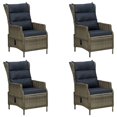 thumbnail image 2 of vidaXL 5 Piece Garden Dining Set Brown, 2 of 12