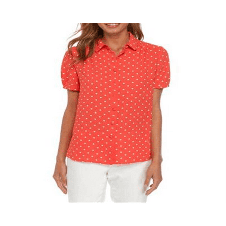Anne Klein Women's Blouse Coral Size 14