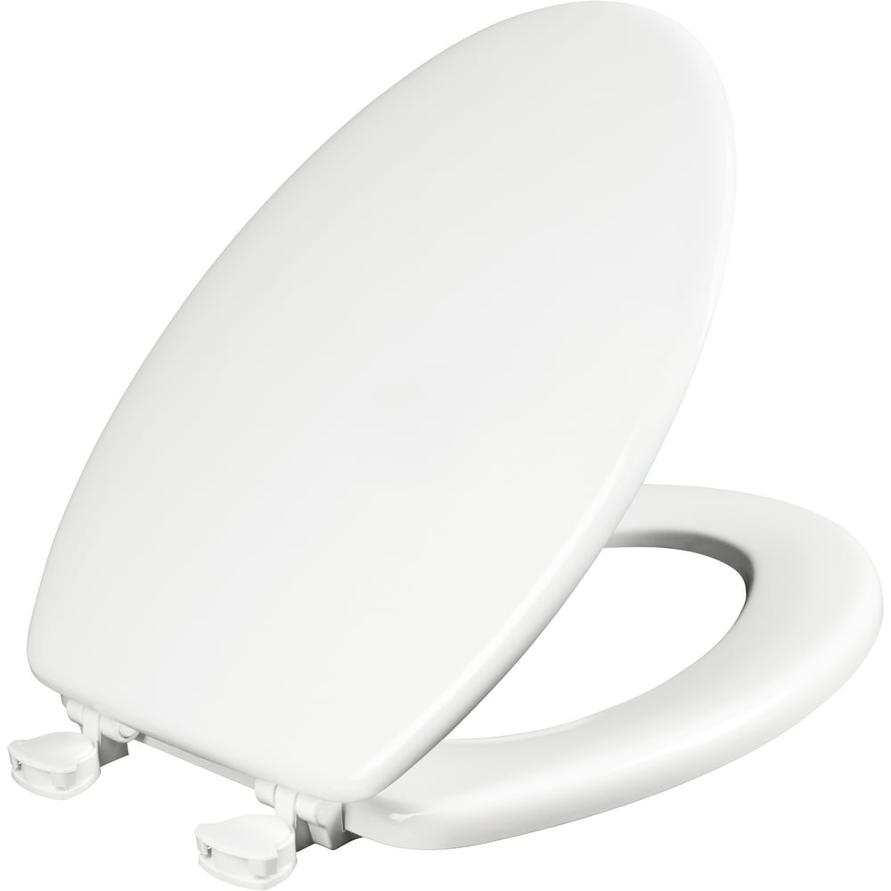 Mayfair Lift off Elongated Enameled Wood Toilet Seat in White Walmart