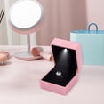 thumbnail image 3 of Joernso Luminous Ring Box with LED Light Compact Design Portable Soft Lining Engagement Ring Box Jewelry Gift Box, 3 of 8