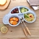 thumbnail image 1 of Kitchen aid Baby Toddler Divided Plates Durable Cartoon Dinner Plate Non Slip Kids Tray, 1 of 2
