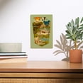 thumbnail image 2 of Canada, Jasper to Banff, Geometric, Contour Birch Wood Wall Sign (6x9 Rustic Home Decor, Ready to Hang Art), 2 of 5