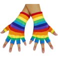 thumbnail image 1 of GFDYREE Unisex Stretchy Fingerless Hand Warmer Skeleton Gloves, 1 of 6