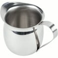 thumbnail image 3 of 2-piece stainless steel coffee creamer set (5 ounces) 500 ml brownie cup colorless transparent suitable for espresso, cappuccino, latte art, with clear markings inside the cup, 3 of 5