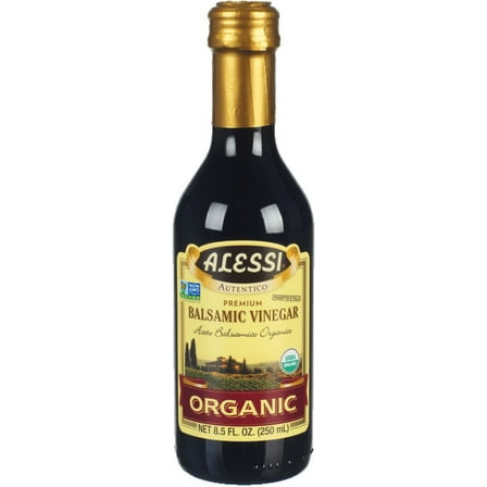 Pack of 6, Alessi Organic Premium Balsamic Vinegar, 8.5 fl oz