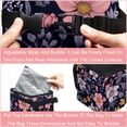thumbnail image 4 of Fragmented Flowers Mini Trash Can for Car: Foldable, Leak-Proof with Lid, Hanging Storage Bag - Car Trash Bin, 4 of 6