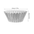 thumbnail image 2 of Minkissy Cupcake Baking Cups 500Pcs High Temperature Resistant Foil Liners For Home Users 1.77In, 2 of 7