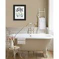 thumbnail image 2 of Trendy Decor 4U "Hot Bath" Framed Wall Art, Modern Home Décor Black Framed Print for Living Room, Bedroom & Farmhouse Wall Decoration by Lettered & Lined 15"x19", 2 of 2