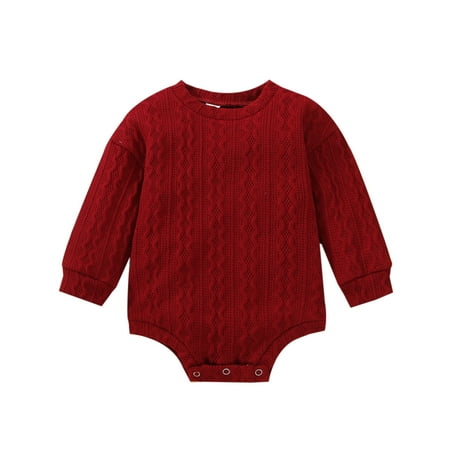 

Odeerbi Baby Bodysuit Layette Onesies for Toddler Infants Boys Girls Fart Jumpsuit Children s Clothing Burgundy