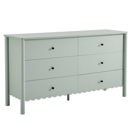 Modway Emmeline Scalloped 6-Drawer Dresser
