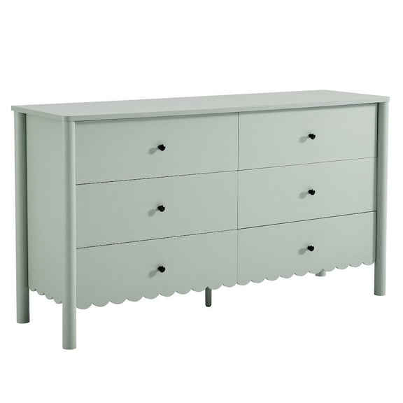 Modway Emmeline Scalloped 6-Drawer Dresser
