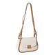 thumbnail image 1 of Bolso bandolera para niñas, bolso portátil con cremallera, bolso de mano versátil para mujeres, Caqui Blanco, 1 of 8