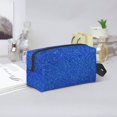 thumbnail image 6 of Uemuo Blue Glitter Pattern Portable Toiletry Bags with Handle, Waterproof travel Make up Bags for Women, Large Capacity Travel Cosmetic Bags, 6 of 9