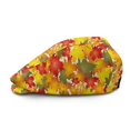 thumbnail image 2 of FUIALDOLG Retro Retro Flat Caps, Maple Leaves Design Polyester Adjustable Soft Newsboy Hat for Driving Coffee Shop Outdoor, 2 of 4