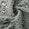 thumbnail image 6 of BSDJILFG Crochet Tops for Women 3/4 Batwing Sleeves Knit Cover Ups Sun Protection V-Neck Pullover Beach Cover Ups, 6 of 6
