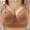 Brown, variant on Front Closure Bras for Women Push up Bralette Soft Lift Bust Womens Bras Wireless ,SIZE XS