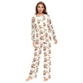 thumbnail image 2 of Matching Pajamas for Couples Monkey and Banana His and Hers Pajamas Sets Soft Long Sleeve Sleepwea, 2 of 8
