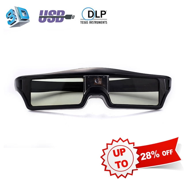 Active shutter 3D glasses DLPLink projector 3D projector rechargeable LCD 3D glasses Walmart
