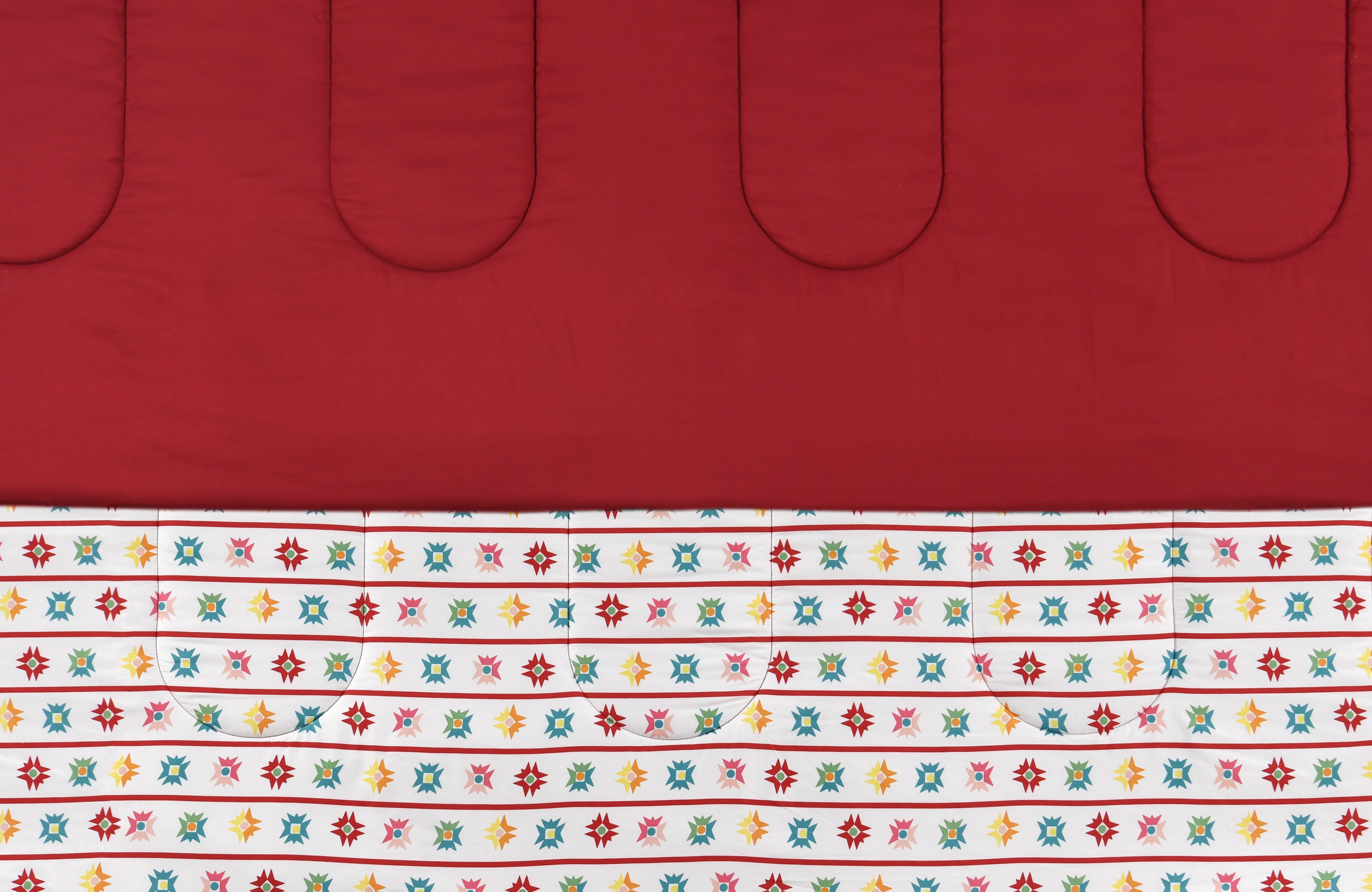 Holiday Time 5 pieces Comforter Set, Full/Queen Bedding Set Craft Star