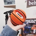 thumbnail image 2 of AMERTEER 1 Pair Silicone Basketball Design Earphone Case  Shockproof Protective Cover Compatible with AirPods 1/2 and Pro  3rd and 4th Generation - Sporty and Durable Earphone Shell, 2 of 6