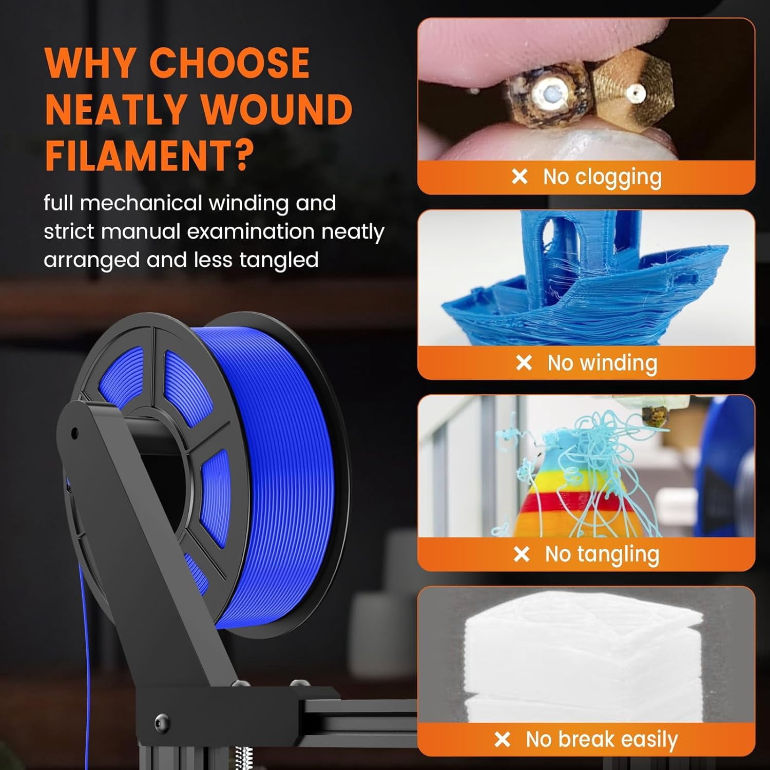 PETG Filament 1.75mm 1KG, 3D Printer Filament PETG, Strong Toughness, 1KG(330M) Filament High Precision, Dimensional Accuracy ±0.02mm,Transparent Blue