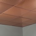 thumbnail image 2 of FASÄDE Miniquattro Decorative Vinyl 2ft x 2ft Lay in Ceiling Panel in Polished Copper (5 Pack), 2 of 5