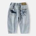 thumbnail image 7 of Edvintorg Boys Jeans Fashion Elastic Waisted Casual Denim Pants with Pockets Streetwear Cargo Pants For Boys 3-12 Years, 7 of 7