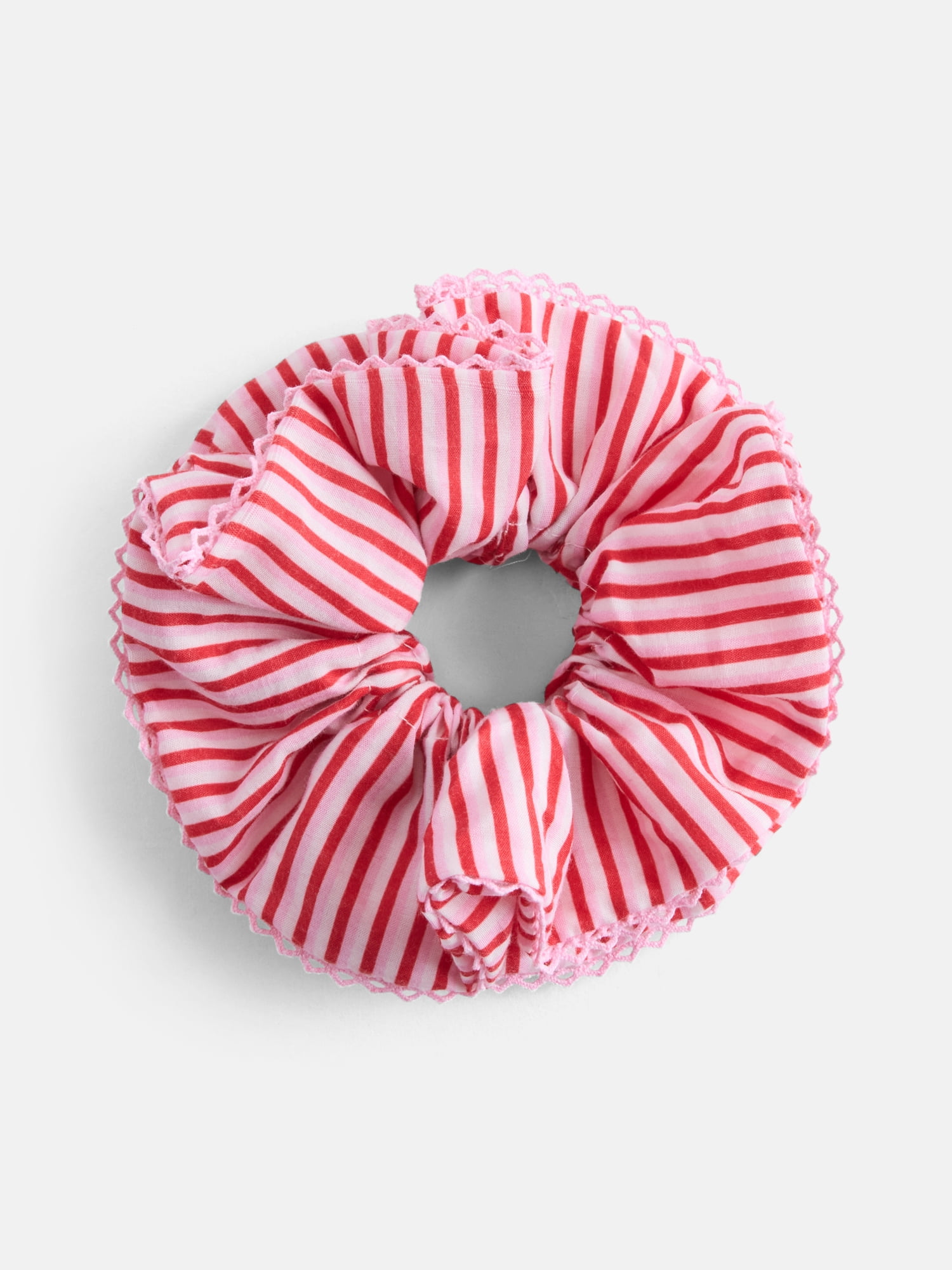 No Boundaries Quilted Pouch with Hair Scrunchie Set, 2-Piece, Women's, Pink Gingerbread