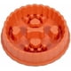 thumbnail image 1 of Slow Feed Anti Choke Pet Bowls (Orange), 1 of 2