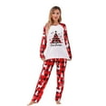 thumbnail image 6 of Your-Sty Matching Christmas Pajamas for Family, Cute Vacation PJs Sets for Couples/Women/Men, Christmas Tree Print Xmas 2 Piece Jammies Sleepwear, 6 of 7