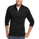 thumbnail image 1 of Suéter con cremallera John Ashford para hombre negro XX-Large, 1 of 1