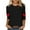 Black, variant on Lenpel Women's T-Shirts 3/4 Sleeve Crew Neck Heart Graphic Tee Tops Plus Size Valentine's Day Printed Blouses(White,X-Large)