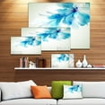 thumbnail image 2 of Impression sur toile « Tender Blue Abstract Flowers » Design Art, 2 of 3