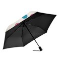 thumbnail image 2 of FORMRS Travel Umbrella Folding Auto Open Close Windproof Rain UV Protection, Polka Dot, 2 of 8
