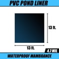 thumbnail image 3 of HHENGYISOUL 13x13ft PVC Pond Liner with 4.7Mil Waterfall Fish Pond Liner, Black, 3 of 10