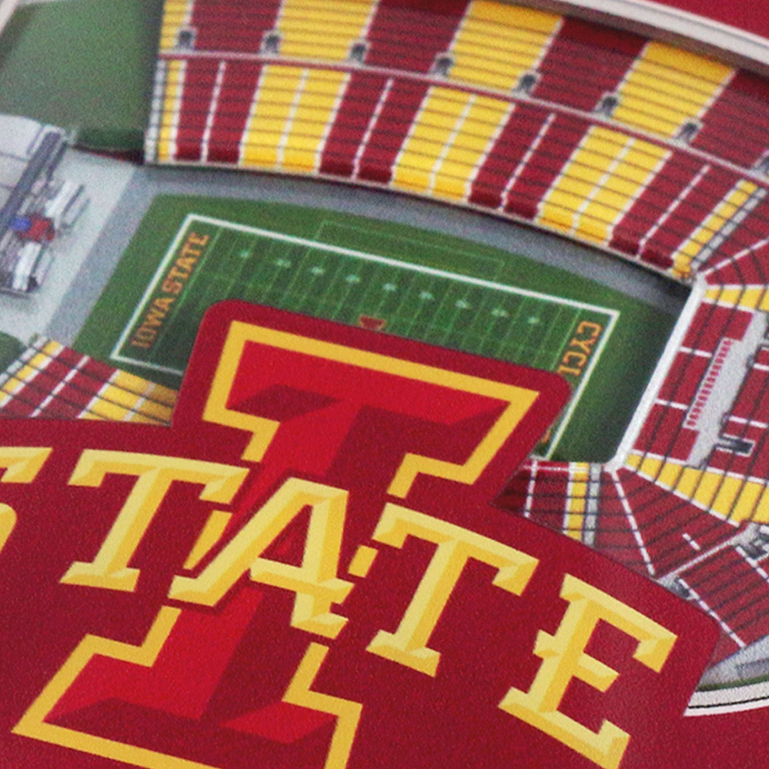 YouTheFan NCAA Iowa State Cyclones 3D StadiumView Coasters