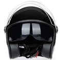 thumbnail image 2 of Open Face Motorcycle Helmet with Removable Visor ECE 22.06 Approved Half Casco Fit Men Women ATV Moped Scooter, 2 of 8
