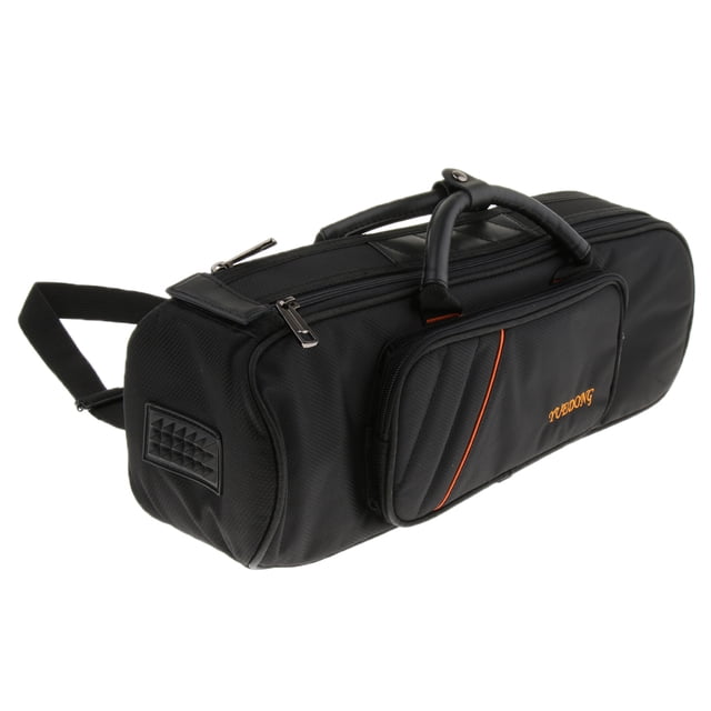 Cómoda correa para el hombro ajustable Trompeta acolchada Gig Bag Big Case Black Sunnimix Estuche de trompeta Bb