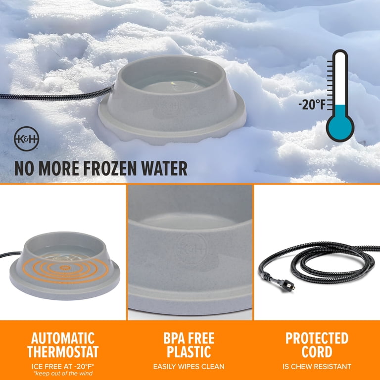 K&H Pet Products Thermal-Bowl Heated Water Bowl, 32 oz photo 2