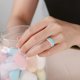 thumbnail image 5 of Anillo de boda de silicona para mujer, 7 paquetes de banda de goma fina y trenzada, moderno, colorido, ajuste cómodo, seguro para la piel, 5 of 6