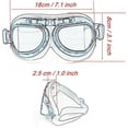 thumbnail image 2 of Vintage Aviator Style Motorcycle Goggles - Copper Clear Lens, 2 of 5