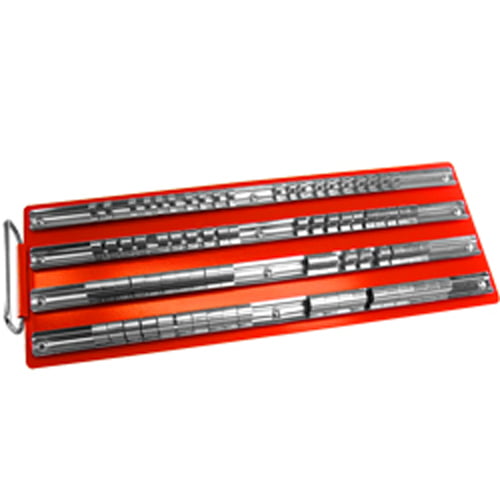ABNSocket Organizer Tray with 1/4" 3/8” 1/2" Inch Dr 80pc Socket Rail Clips 
