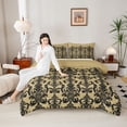 thumbnail image 4 of Castle Fairy Traditional Flower Damask Twin Comforter Sets,Bohemian Theme Bedding Set, 4 of 8