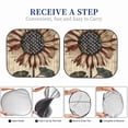 thumbnail image 6 of Sikiie USA Sunflower Flag Print Foldable Car Windshield Sun Visor, Car Window Sunshade Suitable for Sedan, SUV and Truck Car Accessories-Small, 6 of 6
