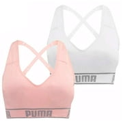 Puma Women's Seamless Sports Bra 2 Pack (Large)