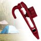 thumbnail image 4 of 5 uds Clips de lona shamjiam Clips de lona de tienda Rojo, 4 of 7