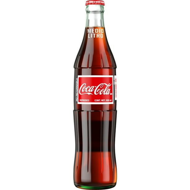 Coca-Cola Glass 500mL | Mexican soda flavors for cafes - Walmart